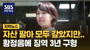[자막뉴스] "자산 팔아 모두 갚았지만" 검찰, 황정음에 징역 3년 구형