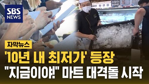 [자막뉴스] 10년 내 최저가 등장…"지금이야!" 마트 3사 대격돌 시작