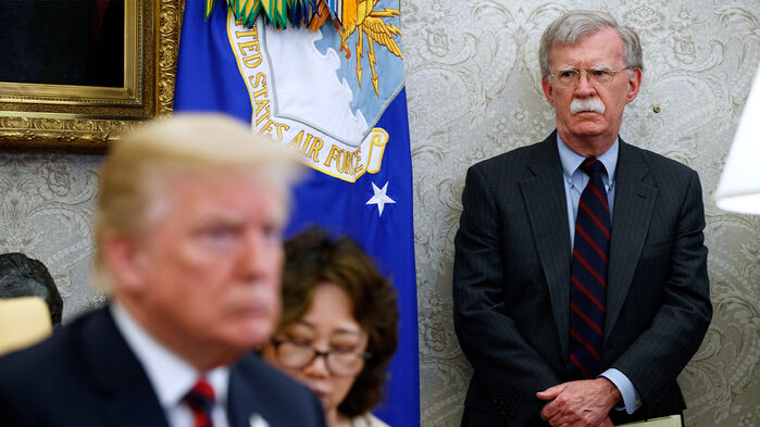 U.S. President Donald Trump and former White House National Security Advisor John Bolton (right) (Photo: AP, Yonhap News)