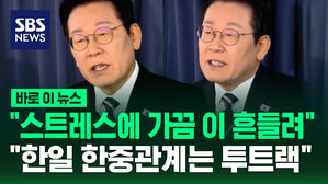[바로이뉴스] "스트레스에 가끔 이 흔들려"&hellip;"한일 한중 관계는 투트랙"