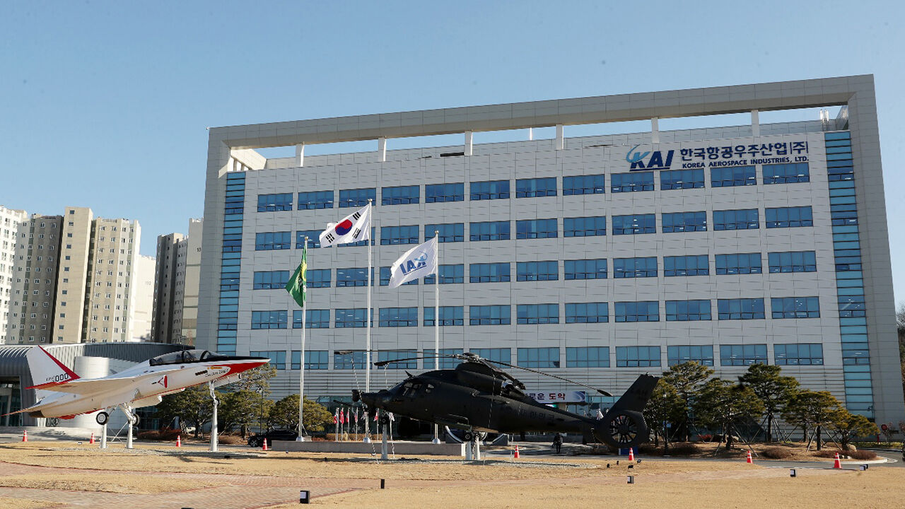 경남 사천의 한국항공우주산업 KAI의 본관