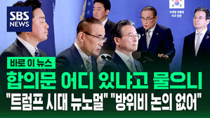 [바로이뉴스] 합의문 어디 있느냐 물으니 "트럼프 시대 뉴노멀"&hellip;"방위비 논의 없어"