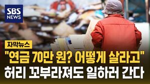 [자막뉴스] "연금 70만 원? 어떻게 살라고"&hellip;쉴 수 없는 노인들