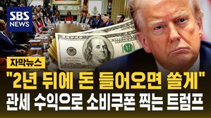 [자막뉴스] "2년 뒤에 돈 들어오면 국민 배당금"&hellip;관세 수익으로 트럼프식 민생 소비쿠폰 찍나