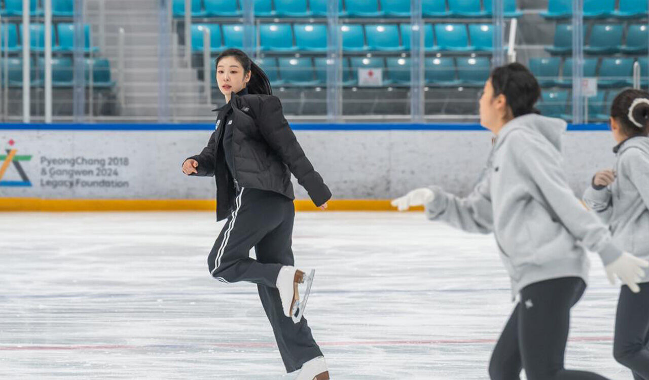 '피겨 여왕' 김연아, 플레이윈터 아카데미서 유망주 지도