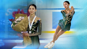 김유재, 개인 최고점으로 '프리 1위'…역전 은메달