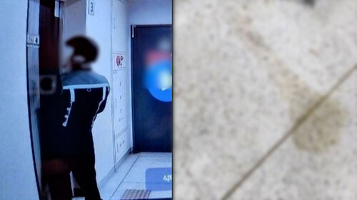 복도에 배달기사 수상한 자세…"액체 줄줄" 아파트 발칵