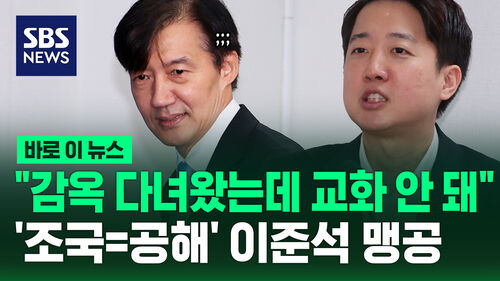 "감옥 다녀왔는데 교화 안돼"…조국 공해 이준석 맹공
