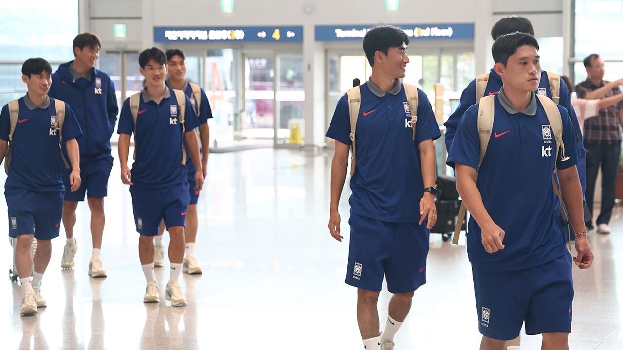 축구대표팀 미국 도착…7일 미국, 10일 멕시코와 평가전