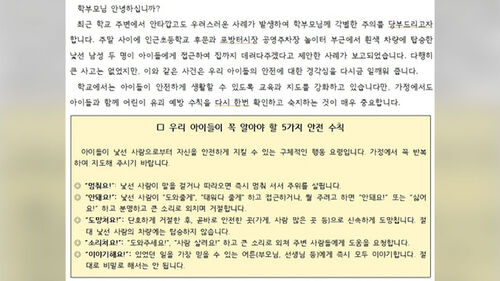 "그런 일 없었다"던 경찰…추가 신고에 유괴미수 파악 '뒷북'