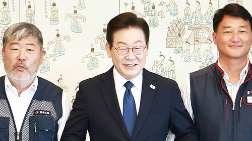 "노동-기업 양립해야"…이 대통령, 양대 노총 만났다