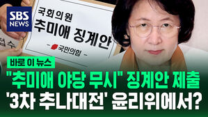 [바로이뉴스] "추미애 야당 무시" 징계안 제출&hellip;'3차 추나대전' 윤리위에서?