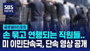[글로벌D리포트] "손 묶고 연행"&hellip;미 이민 세관 단속국, 단속 영상 공개