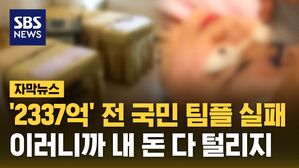 [자막뉴스] '2337억' 전 국민 팀플 실패&hellip;이러니까 내 돈 다 털리지