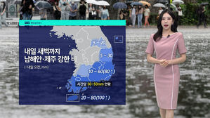 [날씨] 제주 호우주의보…최대 100mm 더 온다
