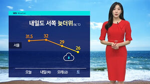 [날씨] 한낮 32도 늦더위…모레 비로 꺾인다