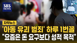 [자막뉴스] 유괴 시도 하루 1번꼴&hellip;금품 요구 아닌 성범죄 목적 다수