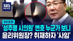 [단독] 윤리위원장이 '성추행 시의원' 변호?&hellip;취재하자 "사임" (D리포트)