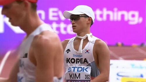 김민규 선수, 세계육상선수권서 진행 요원 황당 실수에 완주 실패