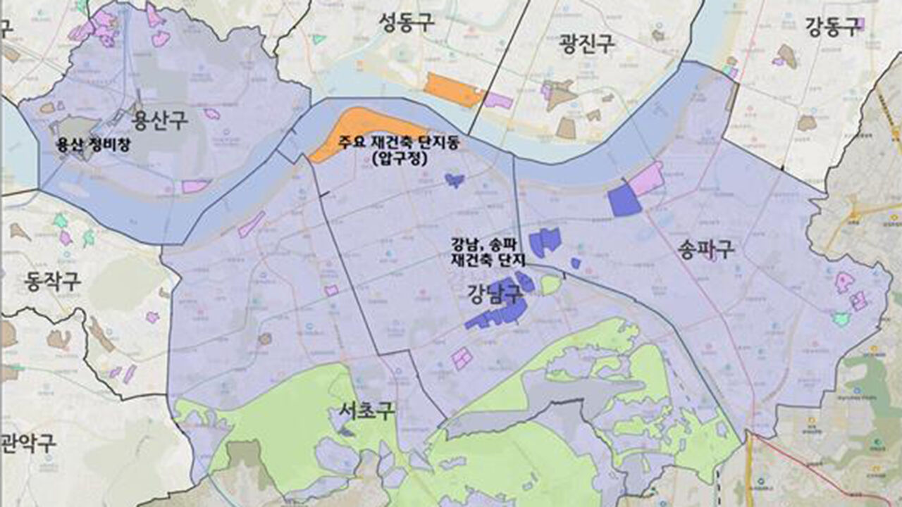 강남3구·용산구 토지거래허가구역 내년 말까지 연장