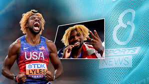 라일스 '200m 4연패'…'전설' 볼트와 어깨 나란히