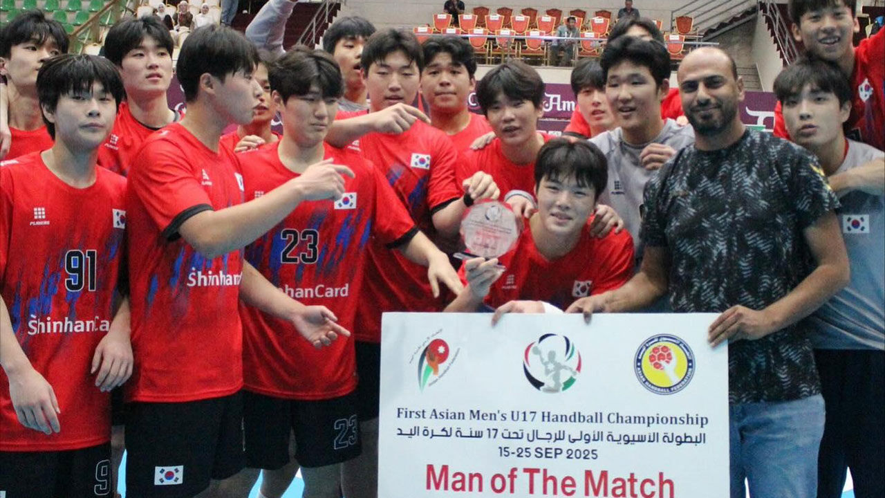 한국, U-17 아시아 남자핸드볼 선수권 결선리그 2연승