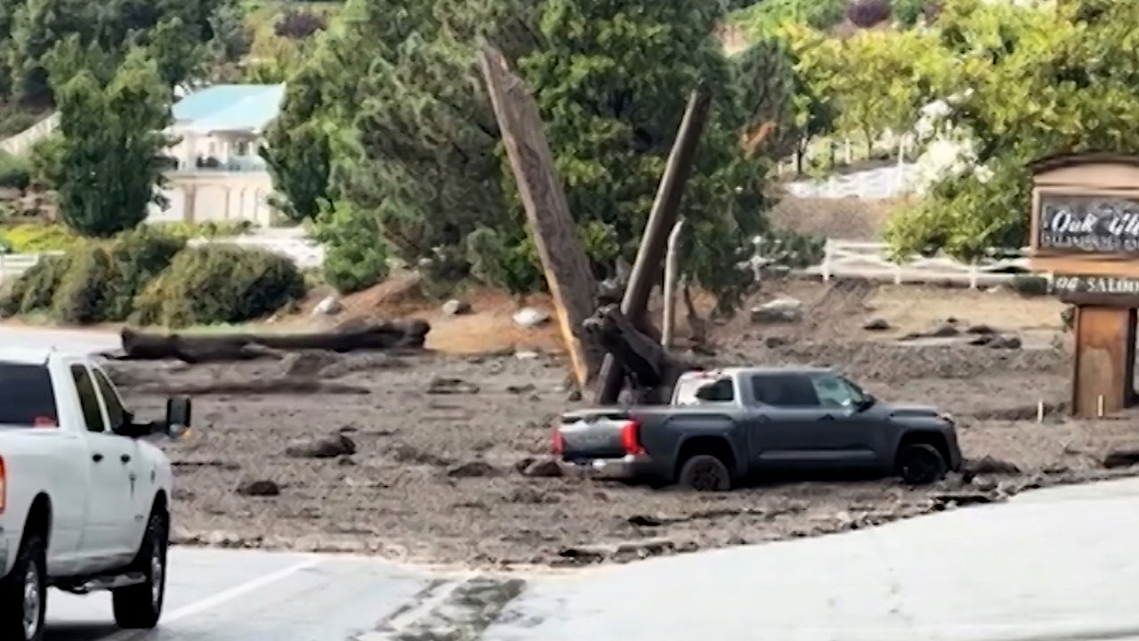 '괴물</font> 폭우'에 진흙 쓰나미…미 캘리포니아 날벼락