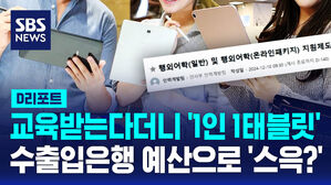 [D리포트] 교육받는다더니 '1인 1태블릿'…수출입은행 예산으로 '스윽?'