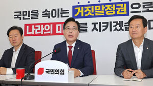 송언석 "대통령 순방 중 특검법 '폭주'&hellip;배임죄 폐지 곤란"