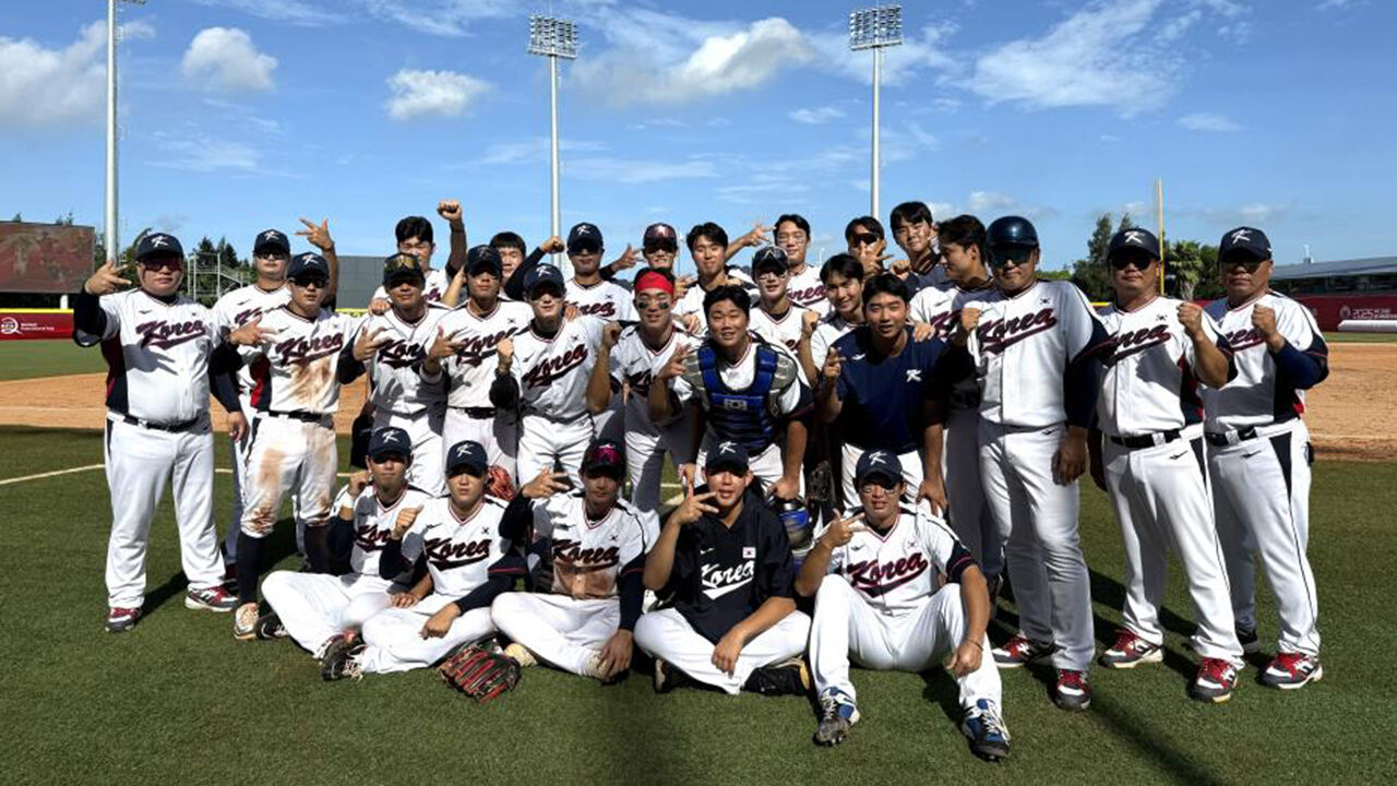 한국, 아시아야구선수권 슈퍼라운드 진출…팔레스타인전 완승
