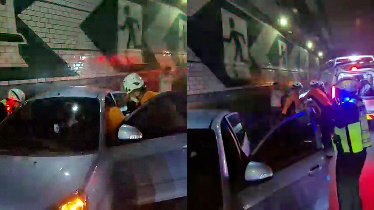 인천 해저터널서 차량 3대 추돌…2명 다쳐
