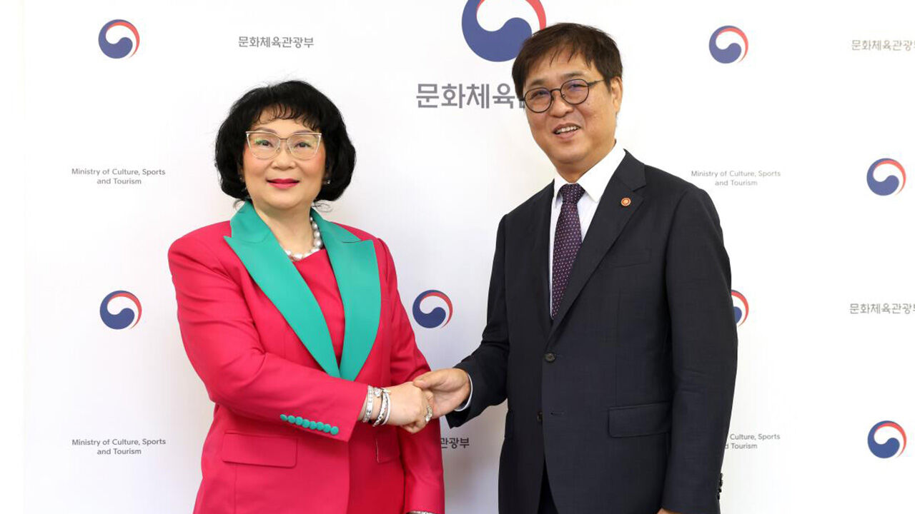 최휘영 문체부 장관, 태국 쿠닝 IOC 위원 접견…국제스포츠 협력 논의