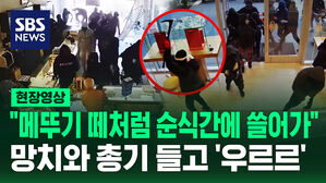 [현장영상] "영화 방불케 한 범죄"  복면 쓰고 '우르르' 보석상 싹쓸이