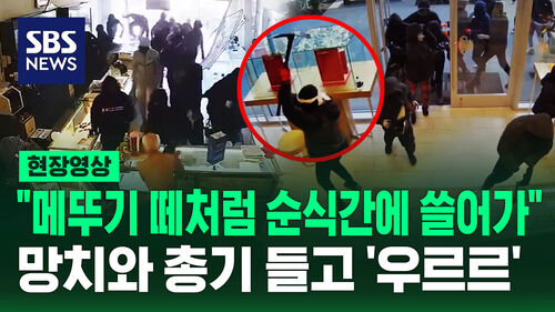 [현장영상] "영화 방불케 한 범죄"  복면 쓰고 우르르 보석상 싹쓸이