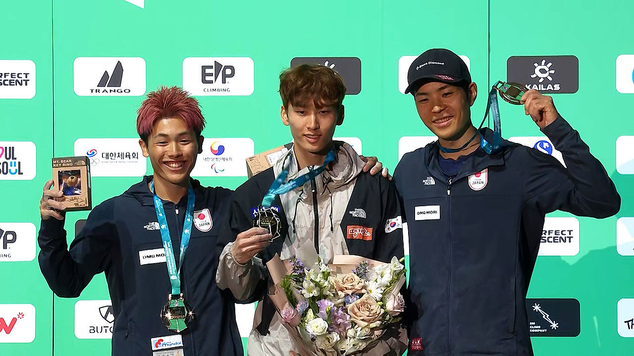 [D리포트] 스포츠클라이밍 이도현, 한국 남자 선수 최초 세계선수권 금메달