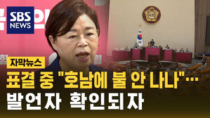 [자막뉴스] 국회 표결하는데 "호남에 불 안 나나"…발언자 확인되자