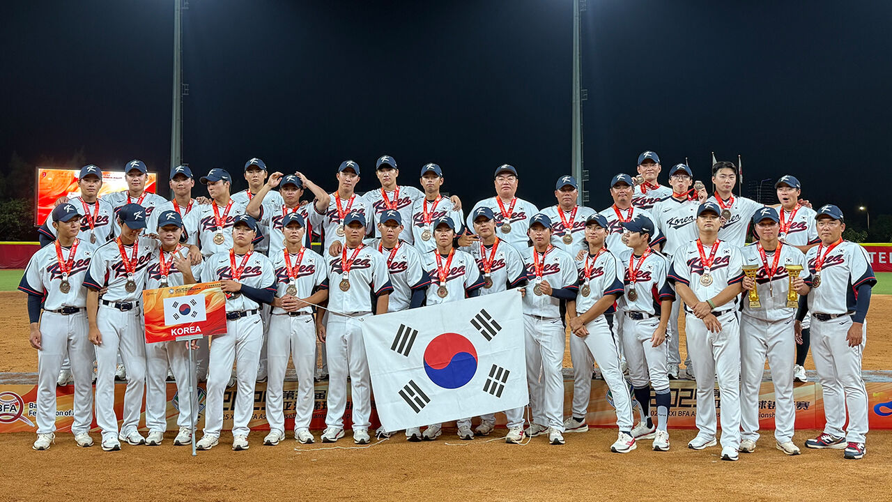 한국, 중국 꺾고 아시아 야구선수권대회 3위…우승은 일본