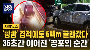 [자막뉴스] '빵빵' 경적에도 6백m 끌려갔다&hellip;36초간 이어진 '공포의 순간'