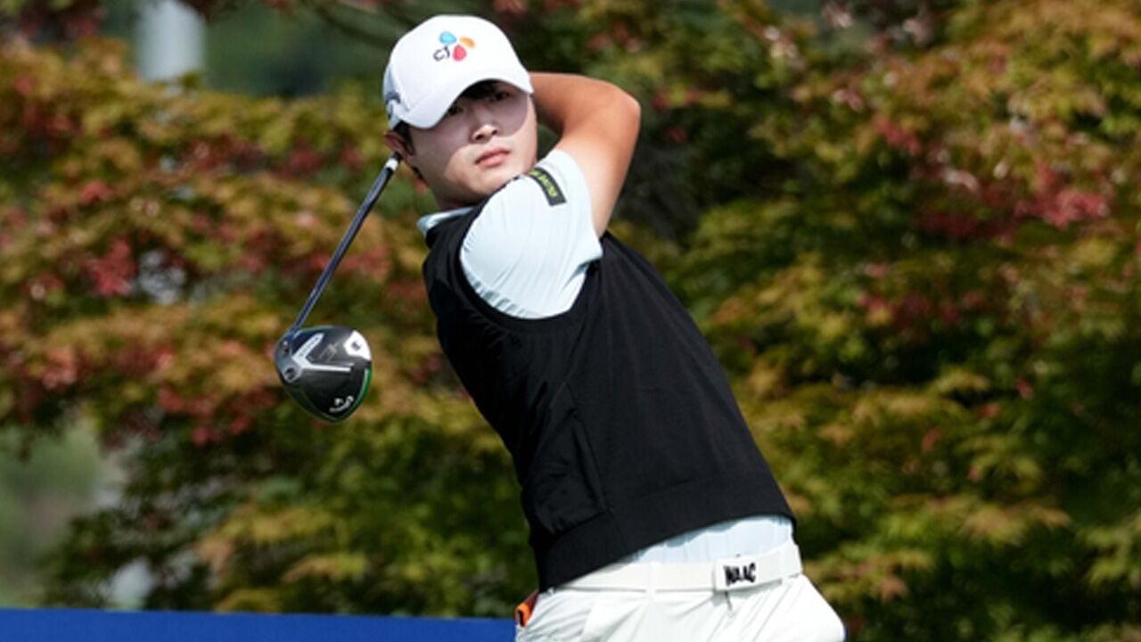 29개 홀 강행군서 맹타…배용준, KPGA 경북오픈 2R 선두