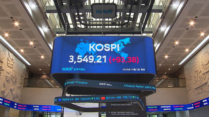 AI 호재에 코스피 3,500 돌파…장중 '9만전자·40만닉스'