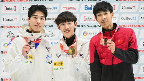 쇼트트랙 임종언, 1차 월드투어 1,500ｍ 금…여자계주 금빛 질주