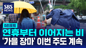 [D리포트] 연휴부터 이어진 비, '가을 장마' 이번 주도 계속