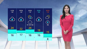 [날씨] 어제보다 기온↑&hellip;내일 전국 곳곳 비