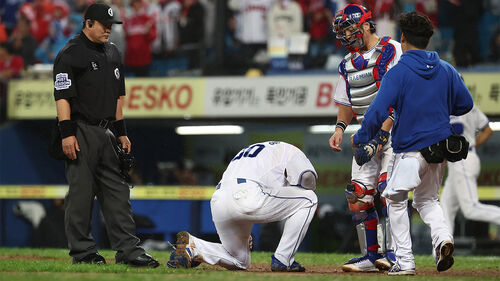 삼성 전병우, 허리 부상 김영웅 대신 준PO 4차전 선발 3루수