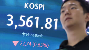 '롤러코스터' 탄 코스피&hellip;미중 갈등 재격화에 3,560대 하락 마감