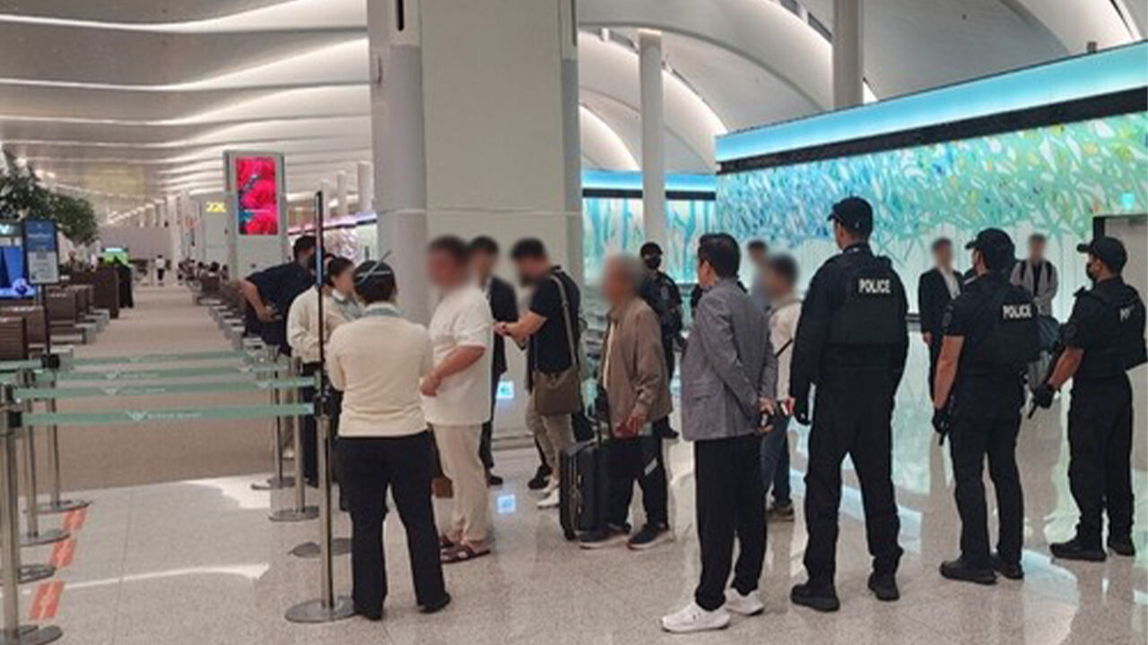 "지나가는 태풍"…경찰 공항 전진배치 비웃는 캄보디아 '장집'