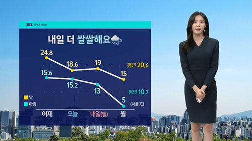 [날씨] 내일은 더 쌀쌀…월요일 아침 서울 5도