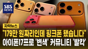 [자막뉴스] "179만 원짜리인데 핑크폰 됐습니다"&hellip;아이폰17 변색에 커뮤니티 '발칵'