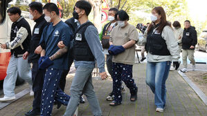 충남경찰청 관할 캄보디아 송환 피의자 45명 전원 구속