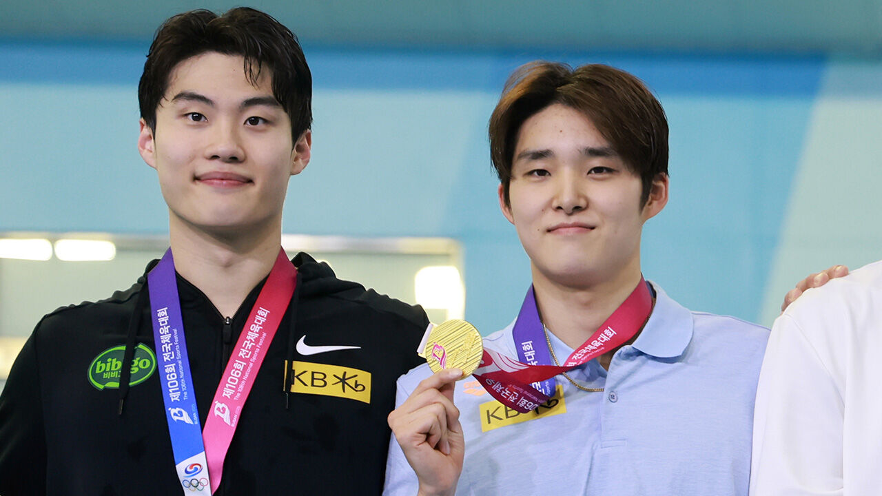 김우민·황선우, 전국체전 계영 400ｍ서 또 한국 신기록…동반 4관왕